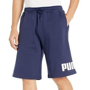 PUMA Mens Fleece Short, Blue, Medium
